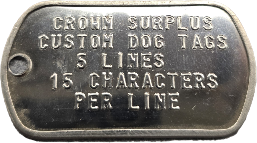 Custom Dog Tags - Stainless Steel