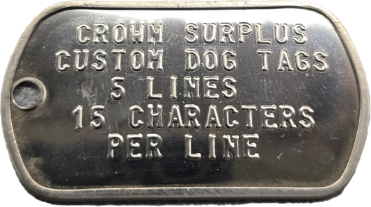 Custom Dog Tags - Stainless Steel